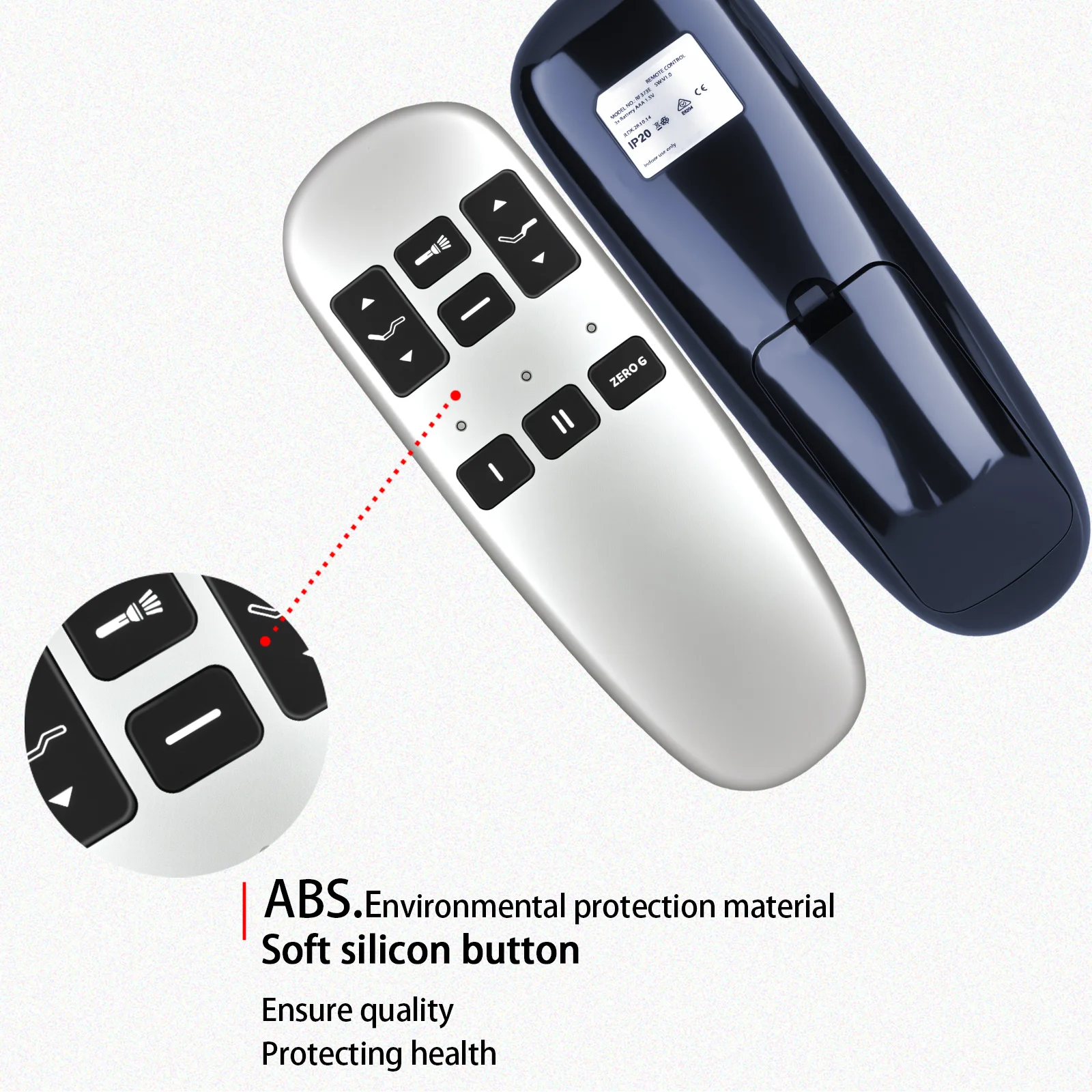 ใหม่ RF373E JLDK 28.10.07 รีโมทคอนโทรลสําหรับ Ertion ปรับฐานเตียง