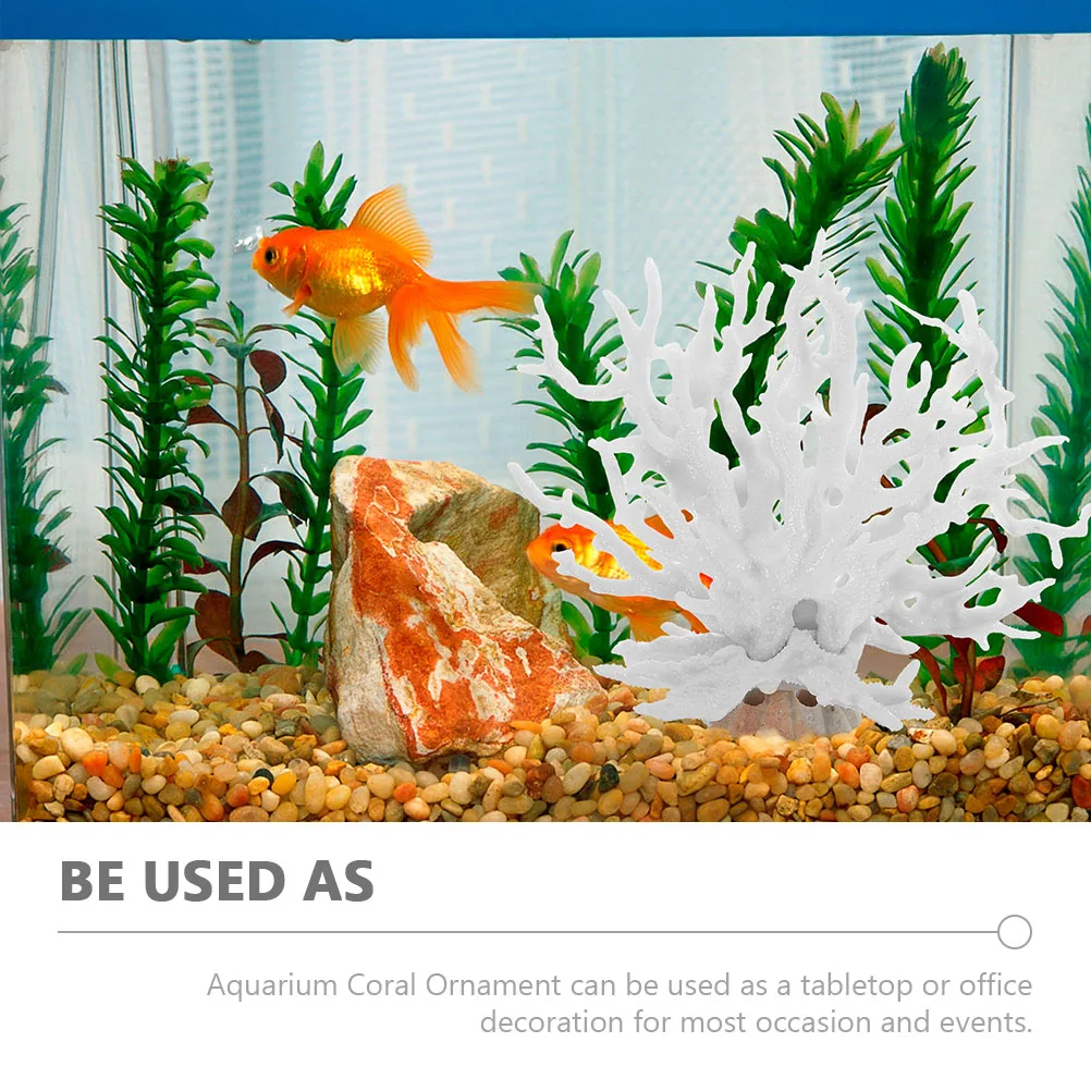 

2Pcs Coral Reef Decor Artificial Underwater Coral Ornaments Resin Aquarium Decoration Fish Tank Scenery Layout