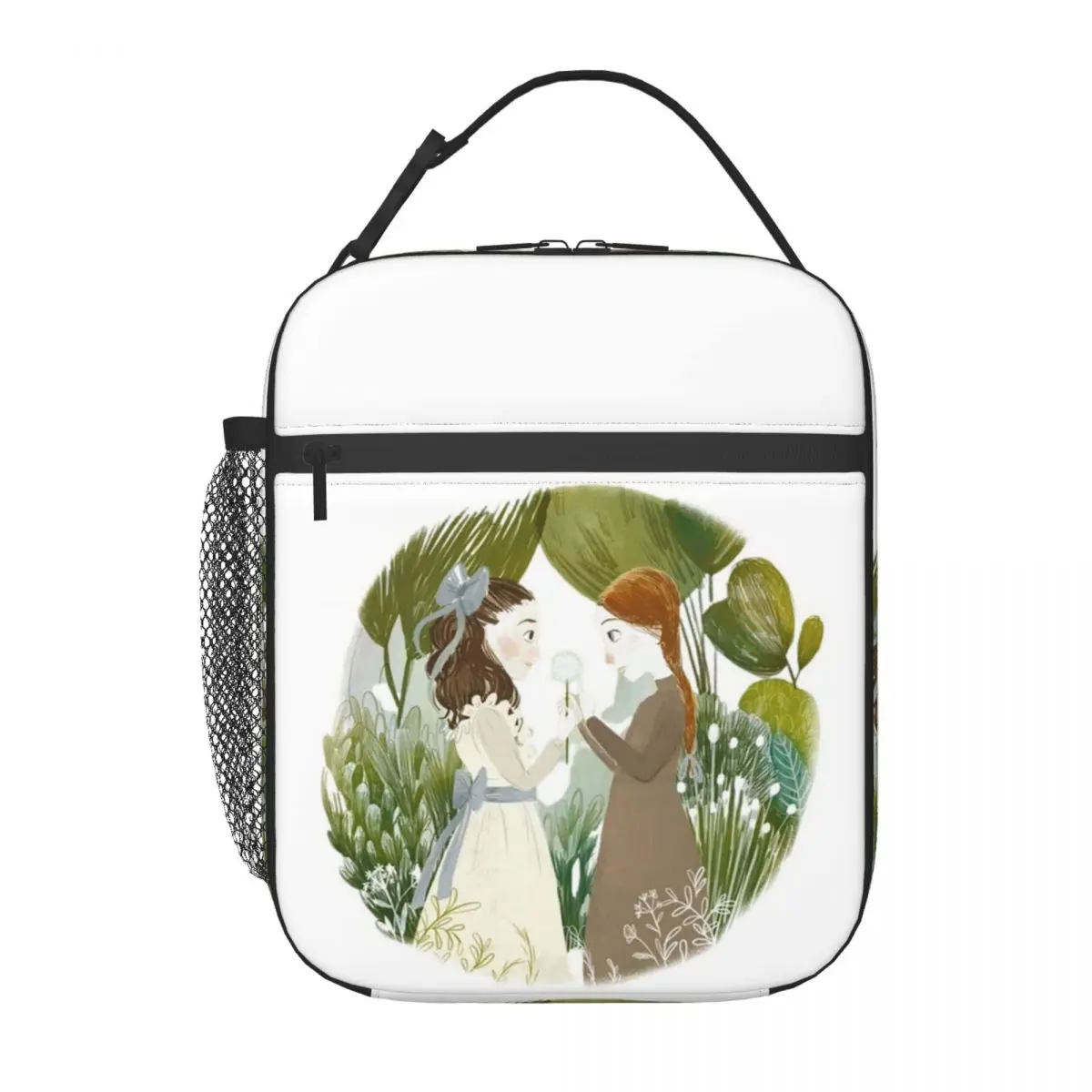 Anne Of Green Gables Insulated Lunch Bag for Women Kids Leakproof Food Boxes Thermal Lunch Box Tote