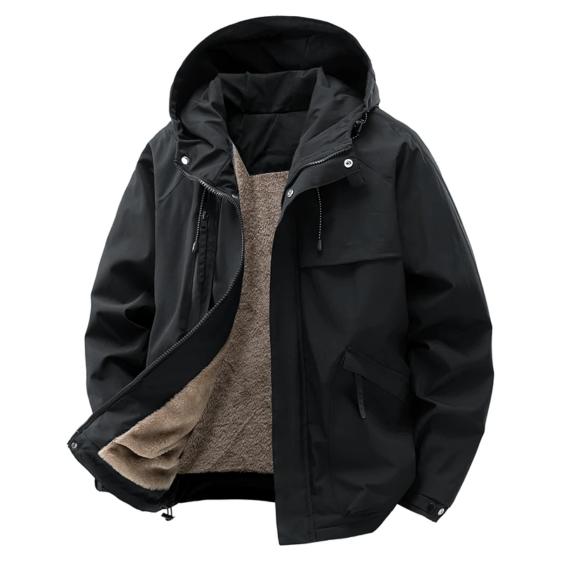 

CHRLCK Unisex Hiking Fleece Jackets Waterproof High Quality Windbreaker Outdoor Camping Trekking Fishing Jacket Windproof Coat