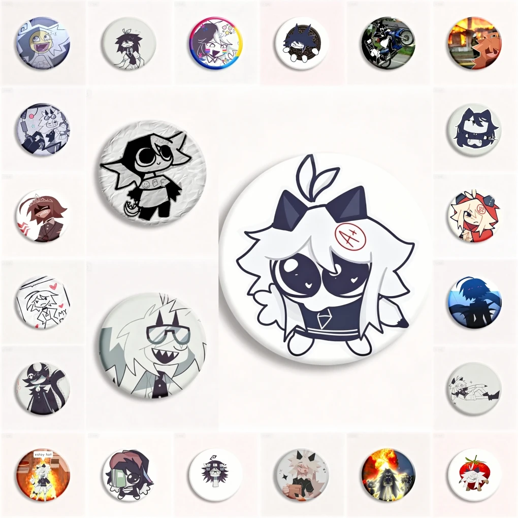 58mm Game Anime FPE Cosplay KOSTÜM Abzeichen Pin SPTE Weißblech-Brosche ﻿ Weihnachts-Dekoartikel – Detail 1