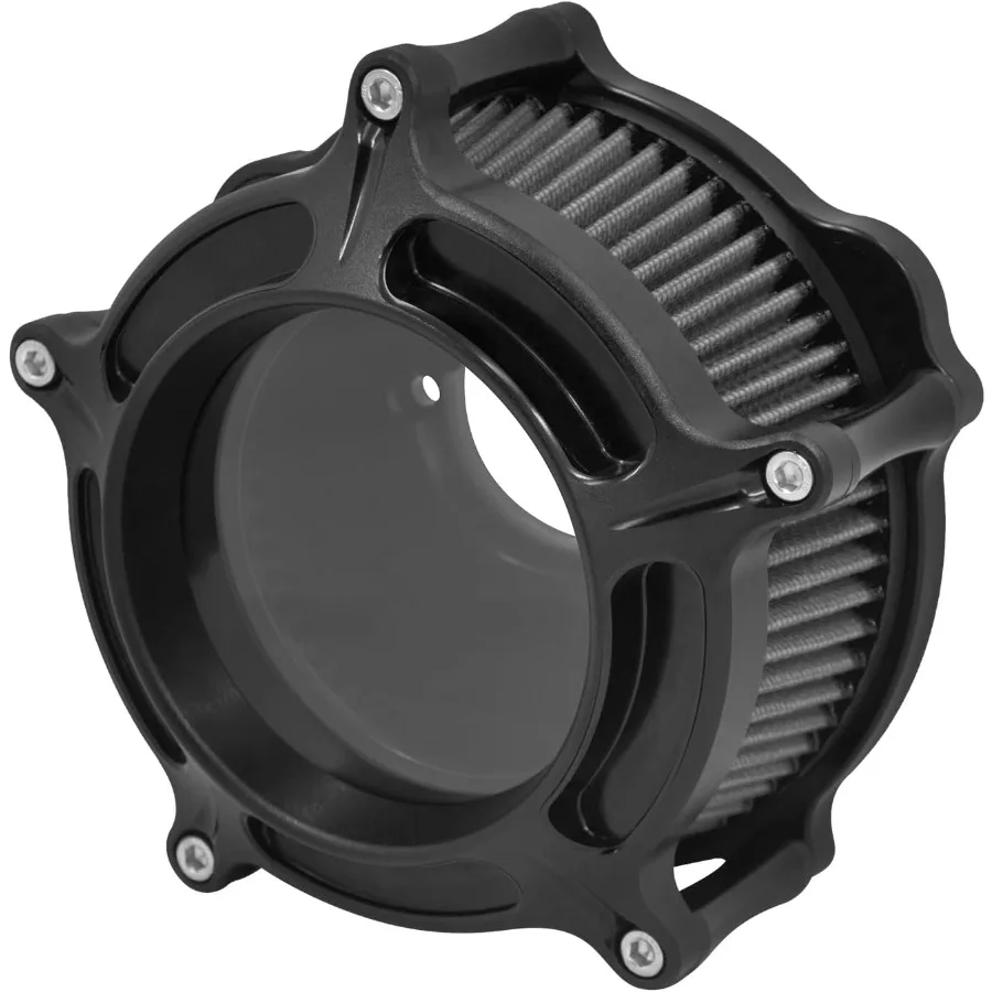 

Air Cleaner Filter Intake Aluminum Housing with Grey Element for Harley Touring Road King Street Glide Softail Sportster XL Dyn