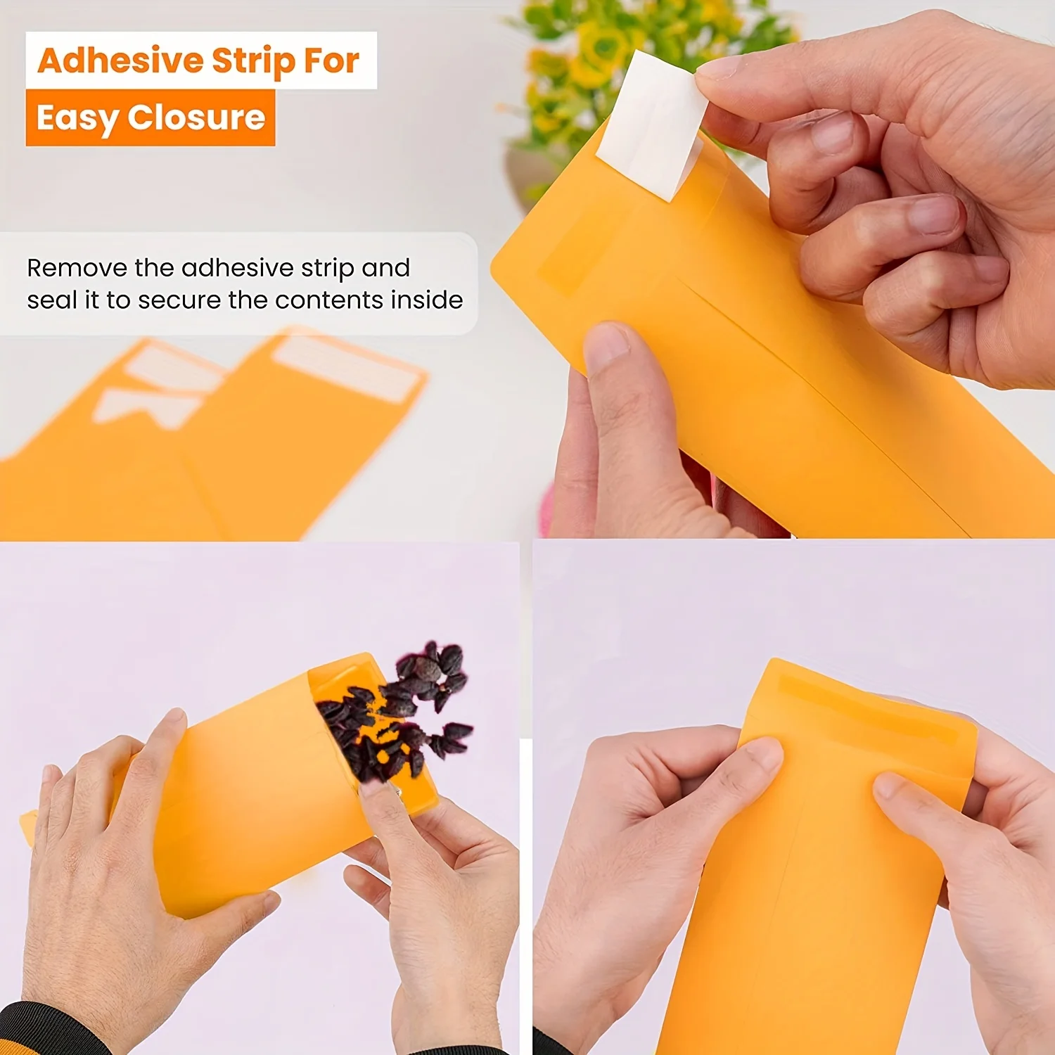 Envelopes de dinheiro, 3,5 x 6,7 polegadas - Papel Kraft marrom de 80 G/M, envelopes de dinheiro descascados e selados para economia de dinheiro e orçamento