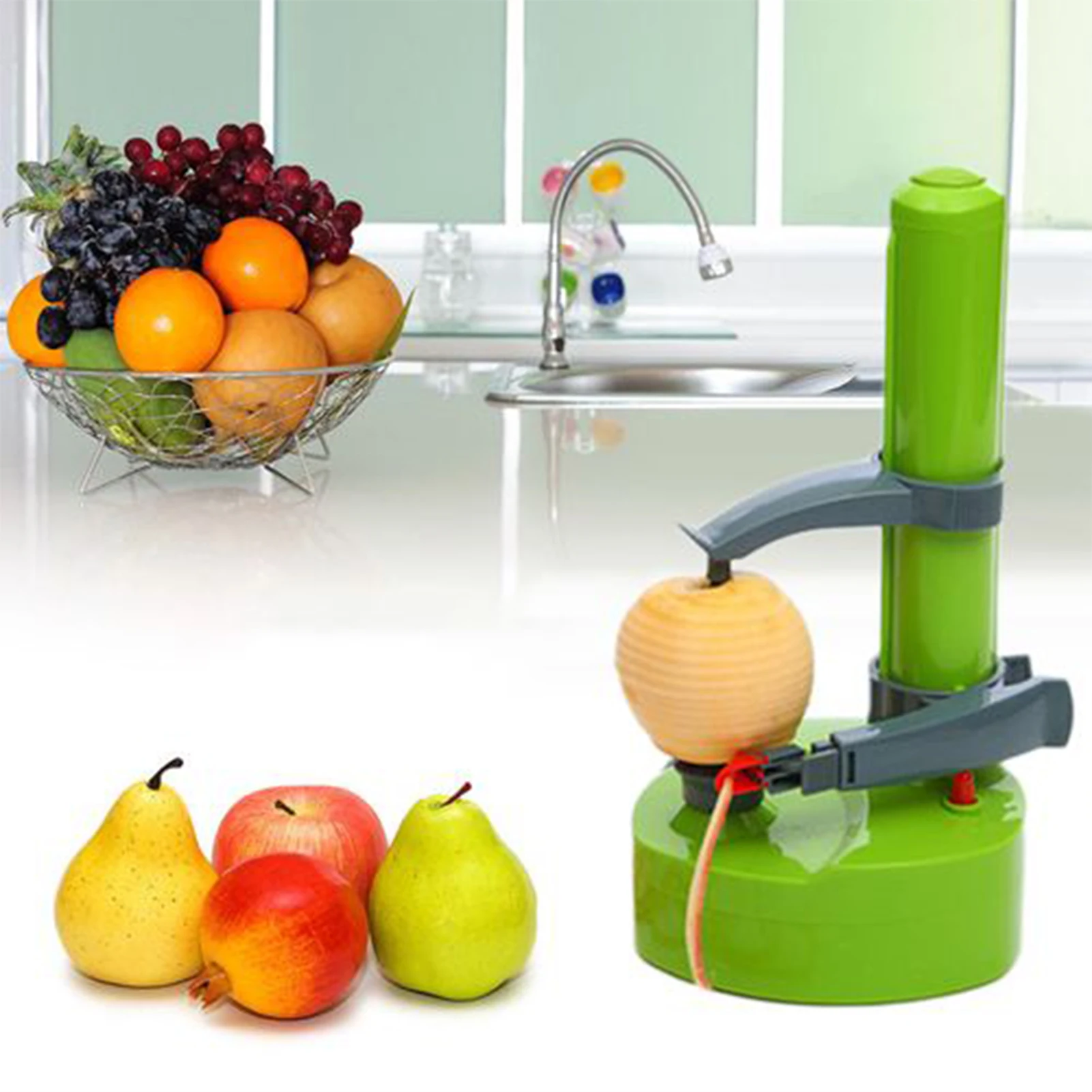 Electric Peeler Potato Peelers Automatic Rotating Apple Peeler Lemon Peeling Machine Fruits Vegetables Kitchen Peeling Tool