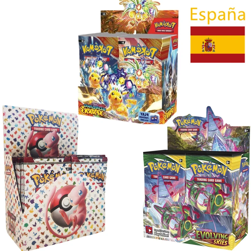 

360 шт. карта покемонов СКАРLET VIOLET 151 испанские хирургические искры Evolving Skies яркое напряжение усилитель покемонов карта транзакции