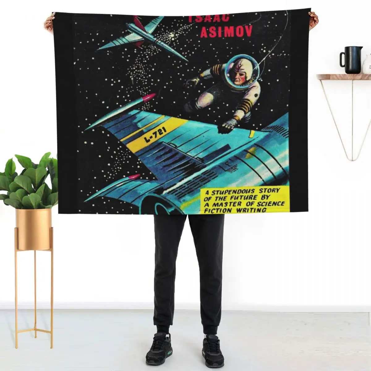 Second Foundation - Isaac Asimov Throw Blanket Hairys Sofa Decorative Sofas Large Hairy Blankets