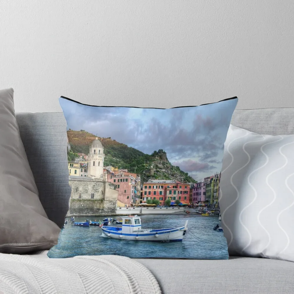 Vernazza Cinque Terre - Medium Throw Pillow luxury throw pillow covers Ornamental Pillow christmas ornaments 2025