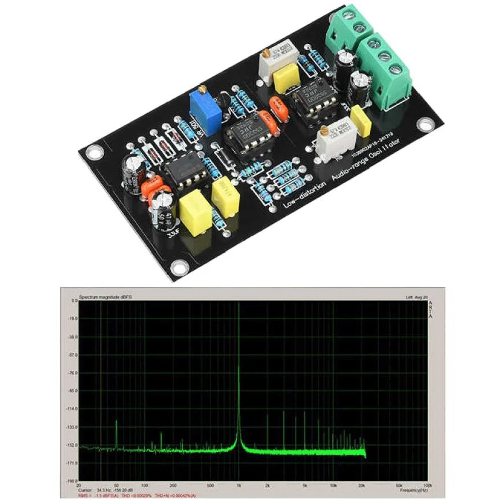 1KHz Sine Wave Signal Generator Ultra-low Distortion Oscillator Circuit Board Harmonic Distortion Test Level Test Module