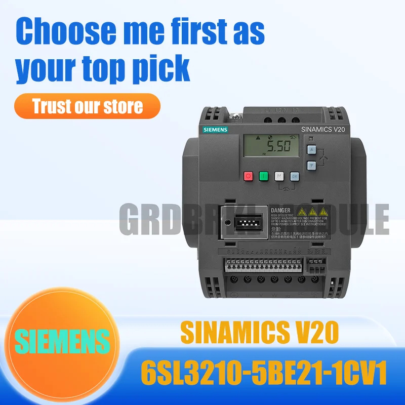 

Brand New Original SIEMENS 6SL3210-5BE21-1CV1 6SL3 210-5BE21-1CV1 V20 1.1kW 380-480V Inverter