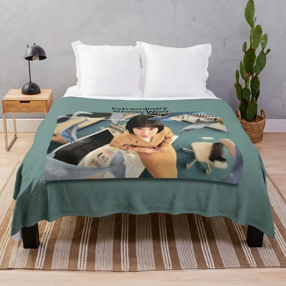 

Extraordinary Attorney Woo Throw Blanket Wrinkle Resistant Lightweight Blanket