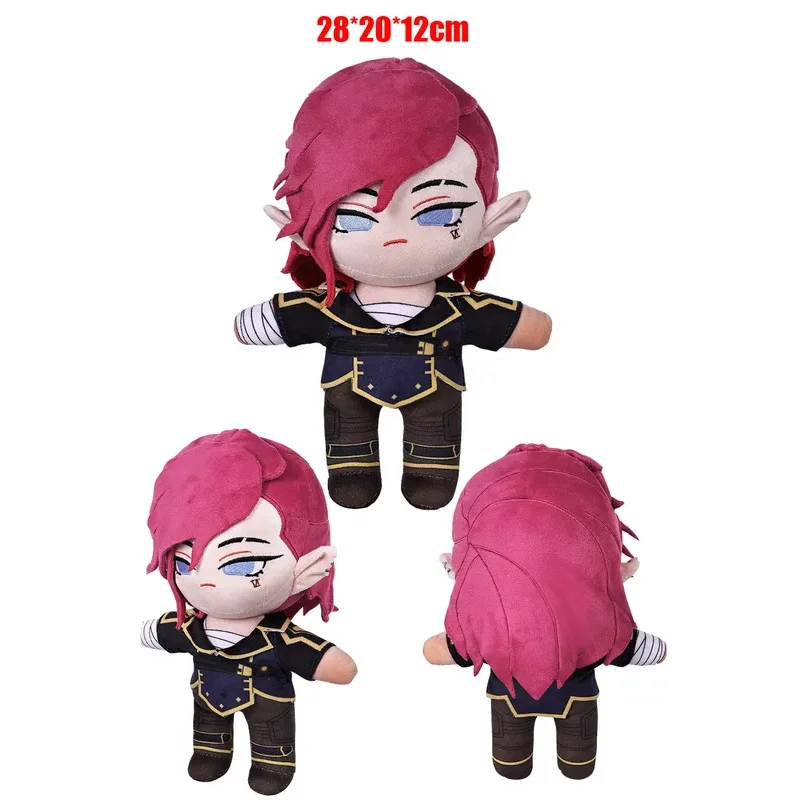 RT01 Caitlyn Vi Plush PlushiesเกมLoLคอสเพลย์Mascot Figurine Propsสําหรับเด็กXmasของขวัญวันเกิดฮาโลวีนCarnival Pa & Gf1