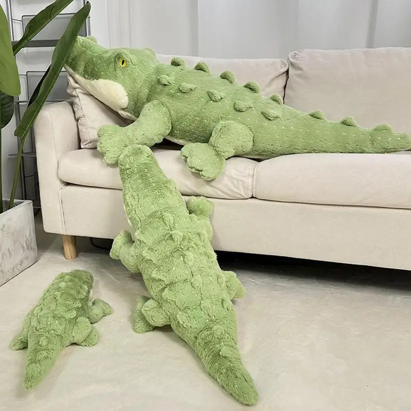 Stuffed Crocodile Plush Giant Green Alligator Stuffed Plushies Cuddly Crocodile Plushie Kawaiii Fluffy Plushy Snuggly Playtime