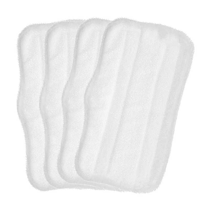 4 Pack Steam Mop Pads Replacement for S3101 S3202 S3250 Washable Cleaning Pad Steamer Pad for Hard Floors