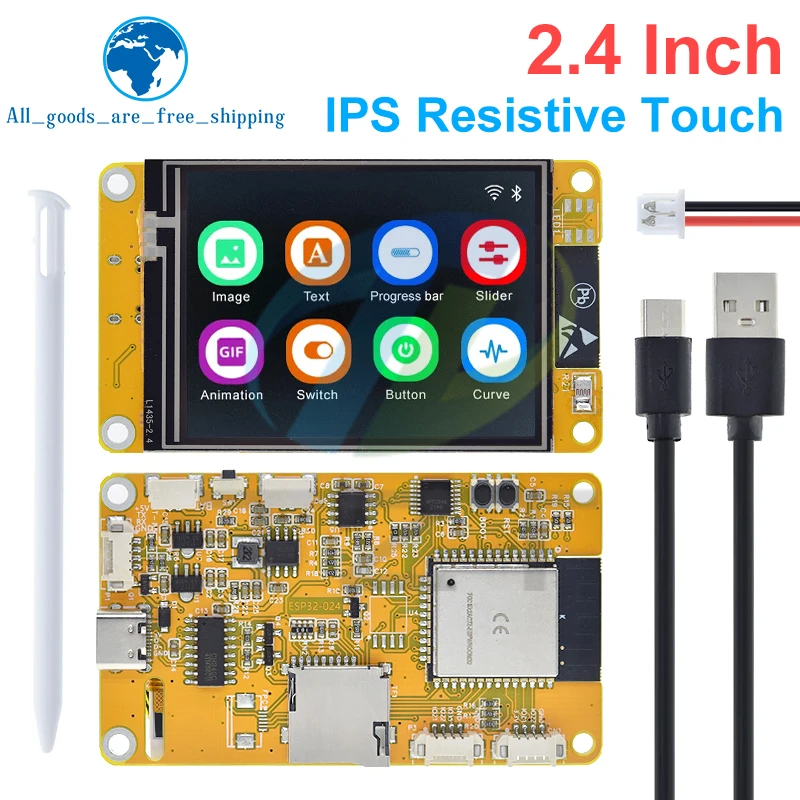  ESP32 LVGL WIFI&Bluetooth Development Board 2.4 inch LCD TFT Module 240*320 Smart Display Screen With Touch WROOM For Arduino