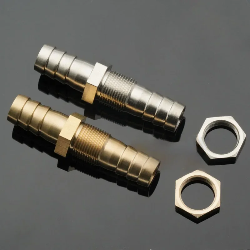 Copper Barb Coupling for Hose with Inner Diameter 4 mm, Male Thread Connection, Pressure Rated Up to 850 kPa, CE and RoHS Certif