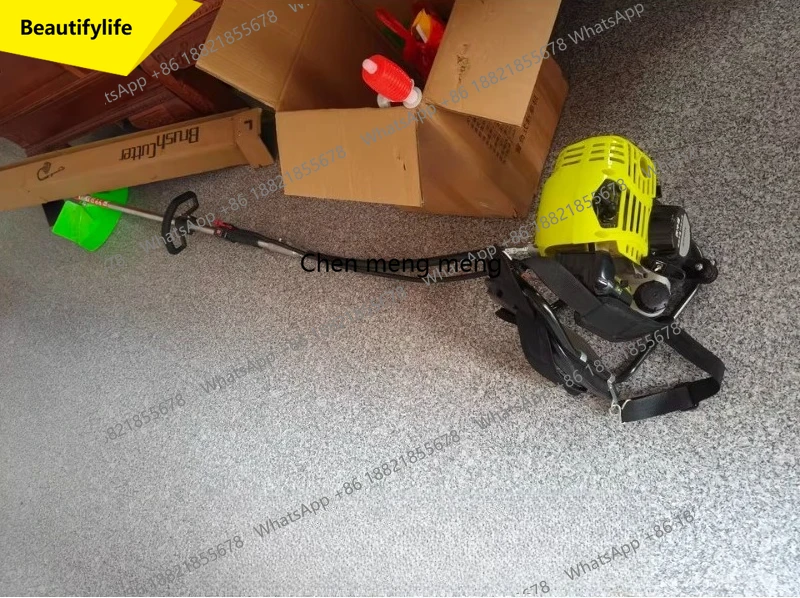 A55 Lawn mower backpack small household four-stroke grass cutting and harvesting multi-function agricultural oil weeding