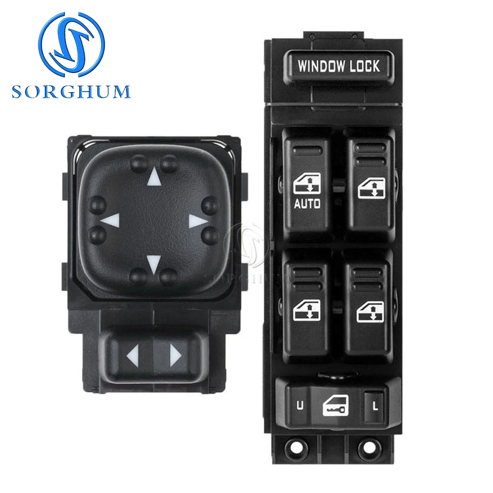 SORGHUM New Electric Window Master Switch 15720127 For GMC Sierra Yukon Chevrolet Suburban Avalanche Tahoe 15062650 15045085