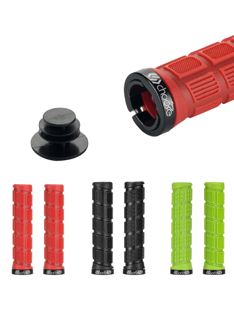 AliExpress CNC Chooee mtb bike accessories,Mountain Bike Handle Grips, Single Lock-On Rubber Bicycle Handlebar Grips Cycling Part