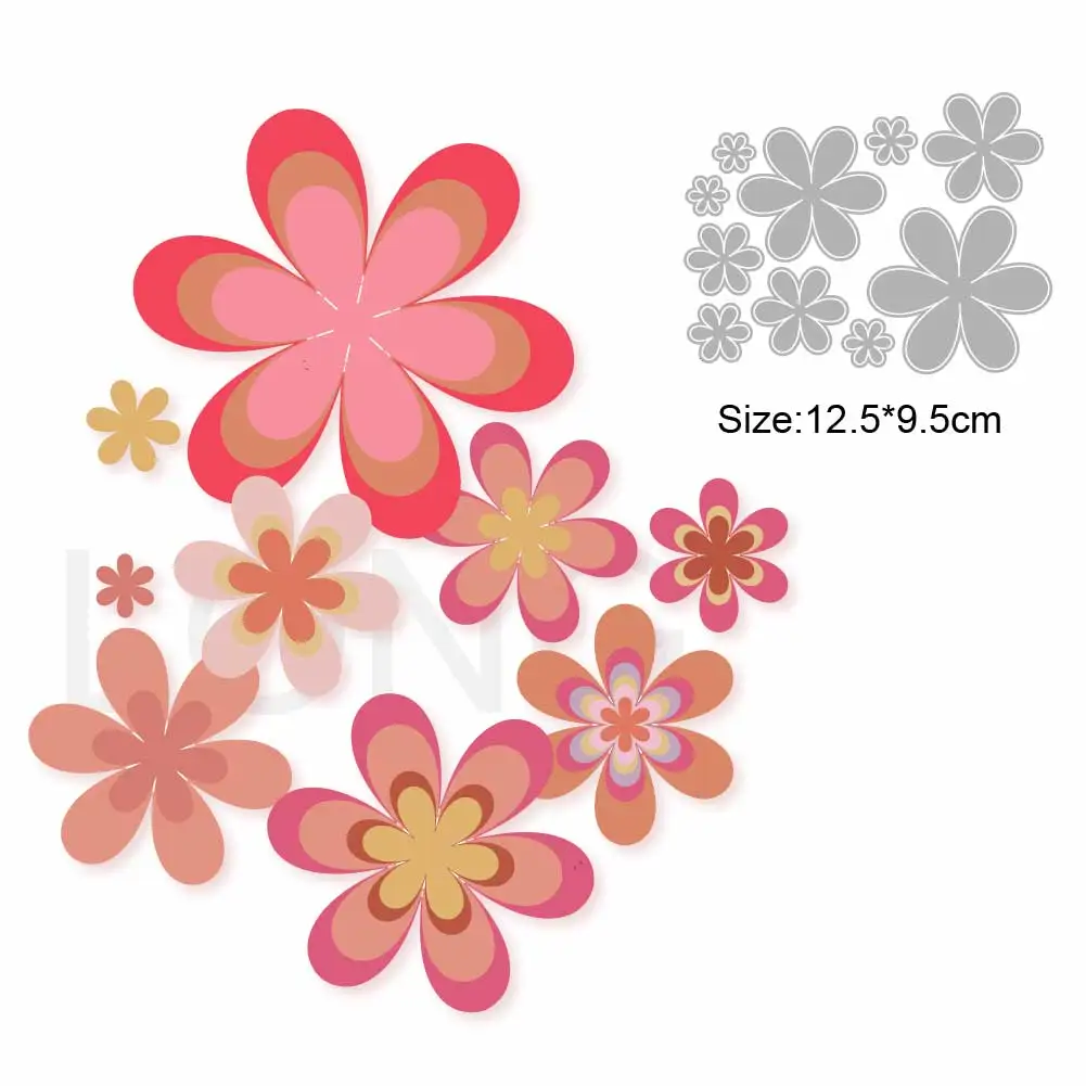 Flower Metal Cutting Dies 2024 Cut Scrapbook Embossing Folders Card Making Paper Craft Knife Mold Blade Punch Stencils