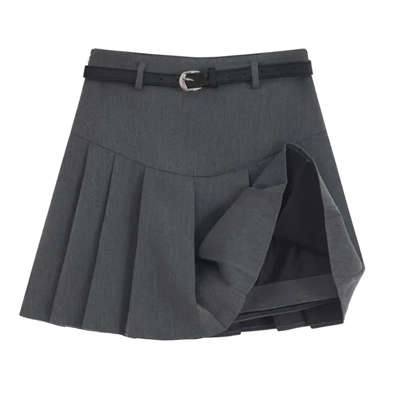 

Teens Girls Pleated Skirts Simple College Style Kids A-line Suit Skirt 3 To 13 Y Children School Uniform High Waist Short Skirt