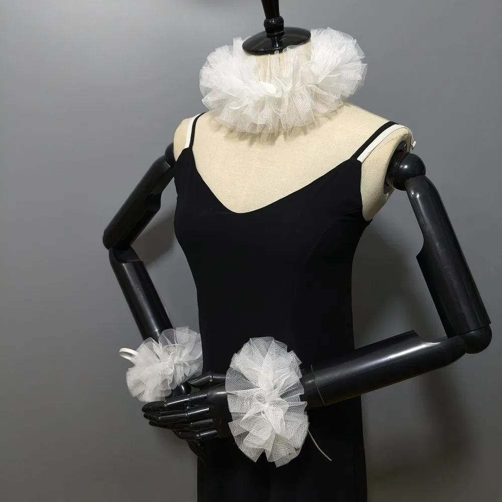Lace Detachable Sleeves Cuffs Ruffled Choker