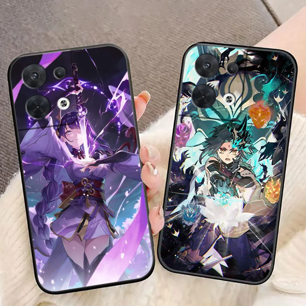 HOT Game G-Genshin Impact Phone Case For OPPO RENO 11 11F 10 8T 8 8Z 7Z 7 6Z 6 5F 5 4F 4 3 2F Find X3 PRO LITE 4G 5G Case Funda