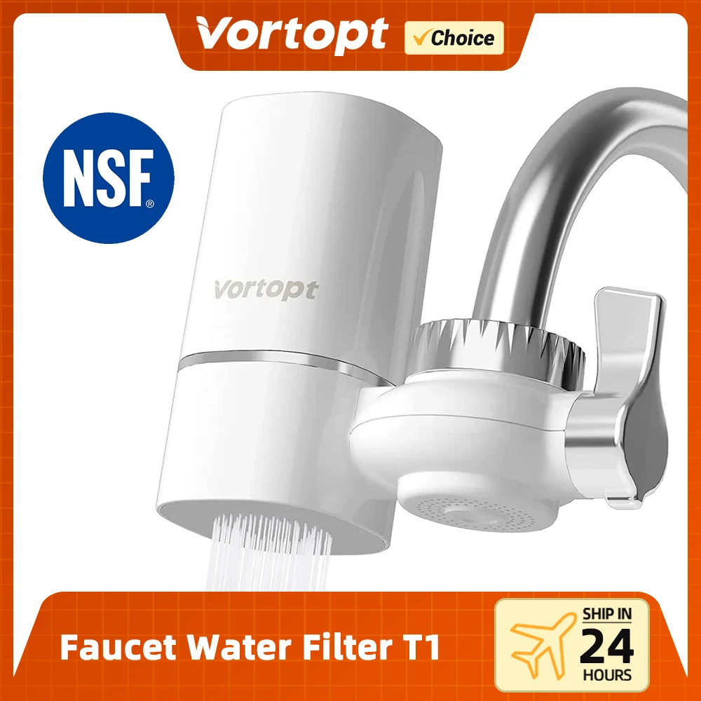 

Vortopt Faucet Water Filter Purifier for Kitchen Home Filtro Drinking Filtration System 400 Gallons CEC Mount Tap 0.5 GPM 5stage