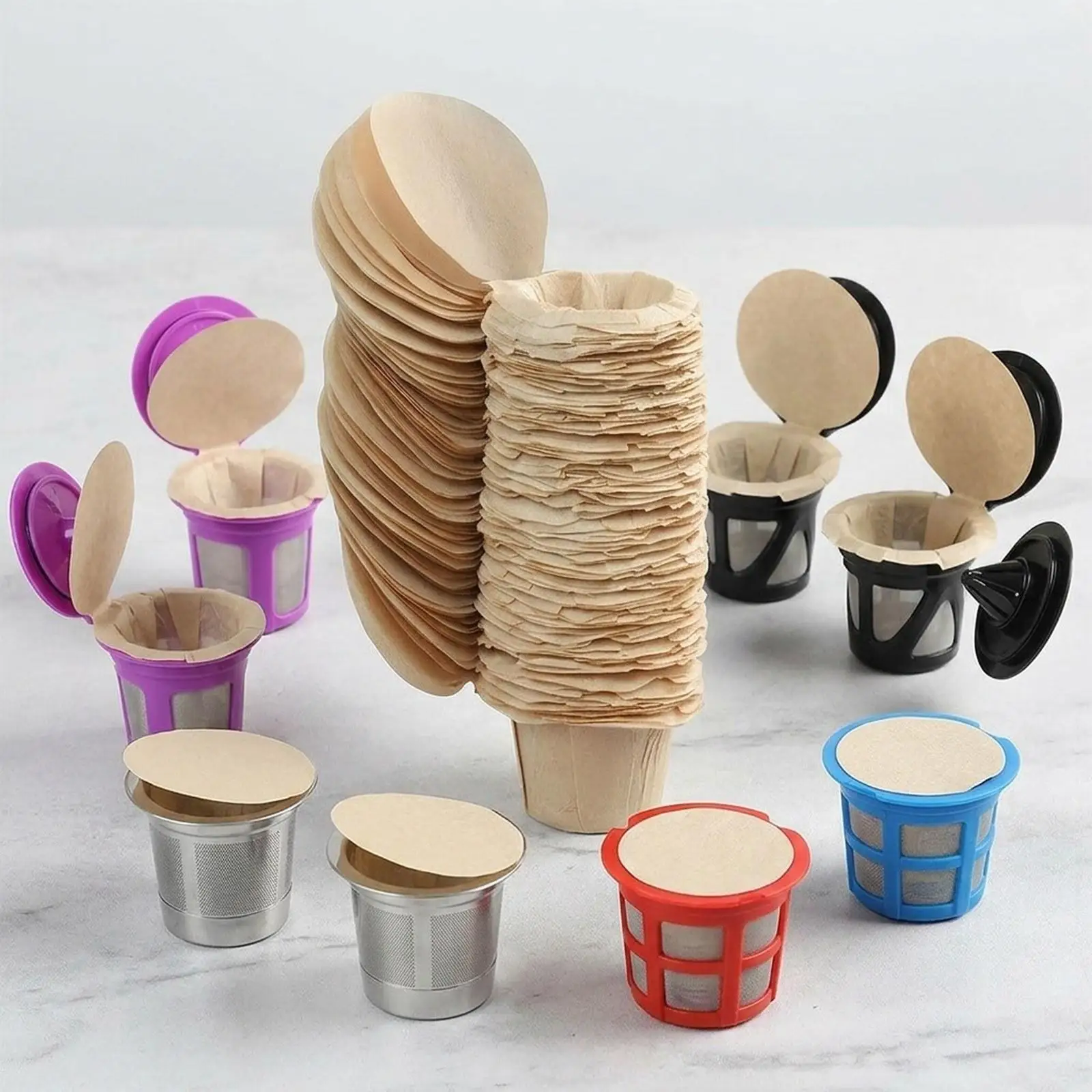 Papiers filtres pour cafetière à usage unique pour machine à café domestique quotidienne