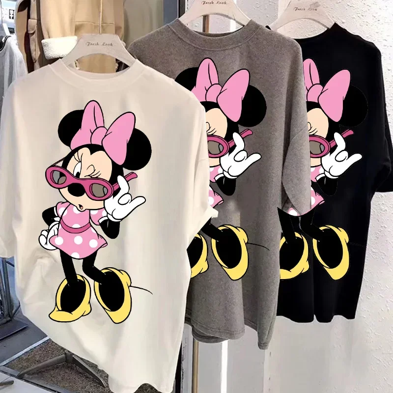 New 90s Summer Vintage Mickey Mouse Women\'s Tshirt Women Fashion Cartoon Kawaii Oversized T-shirt Women\'s Tshirt Clothes