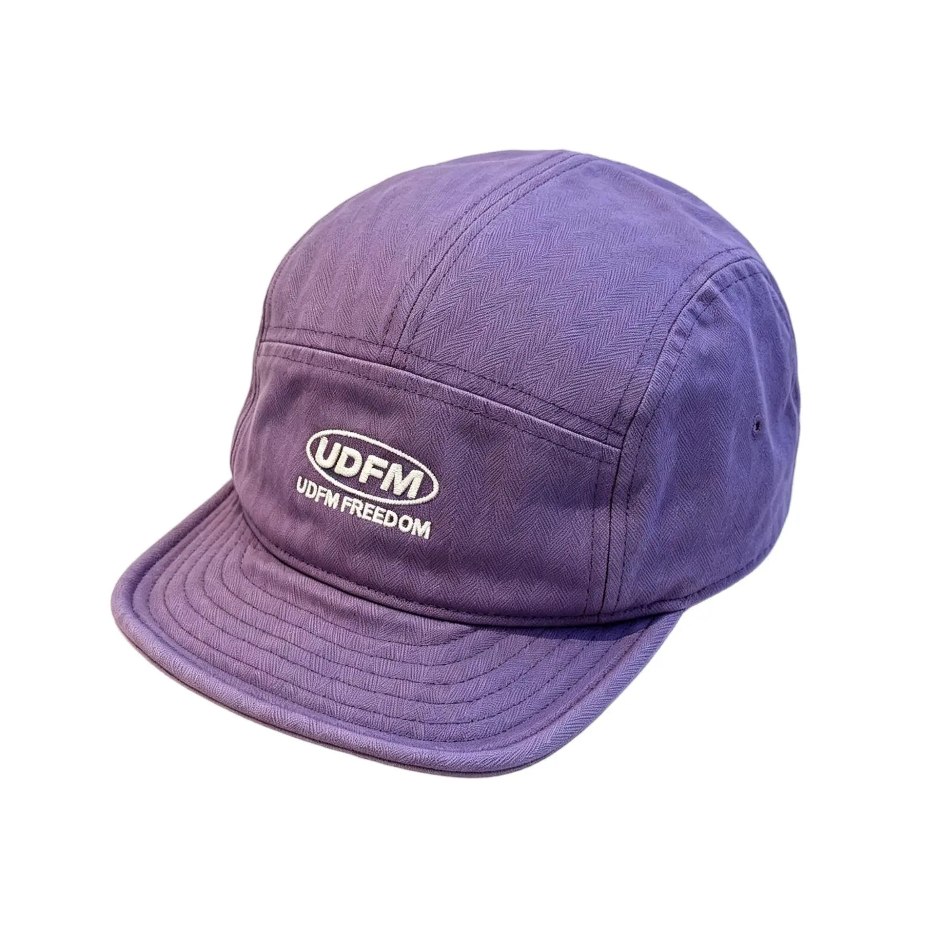 Mountain range workwear style embroidered UDFM soft brimmed baseball cap in multiple colors for camping and outdoor activities