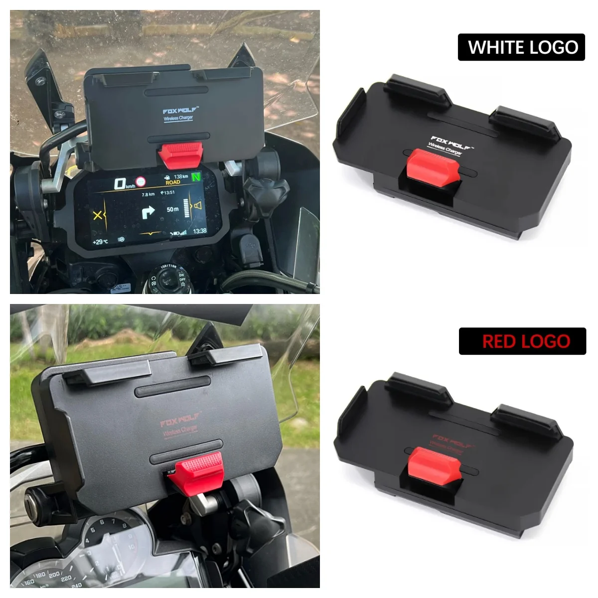 

Новый для BMW R 1200 1250 GS Adventure LC F 750 850 GS F900R, навигационный кронштейн для мобильного телефона, зарядное устройство для беспроводной зарядки мотоцикла