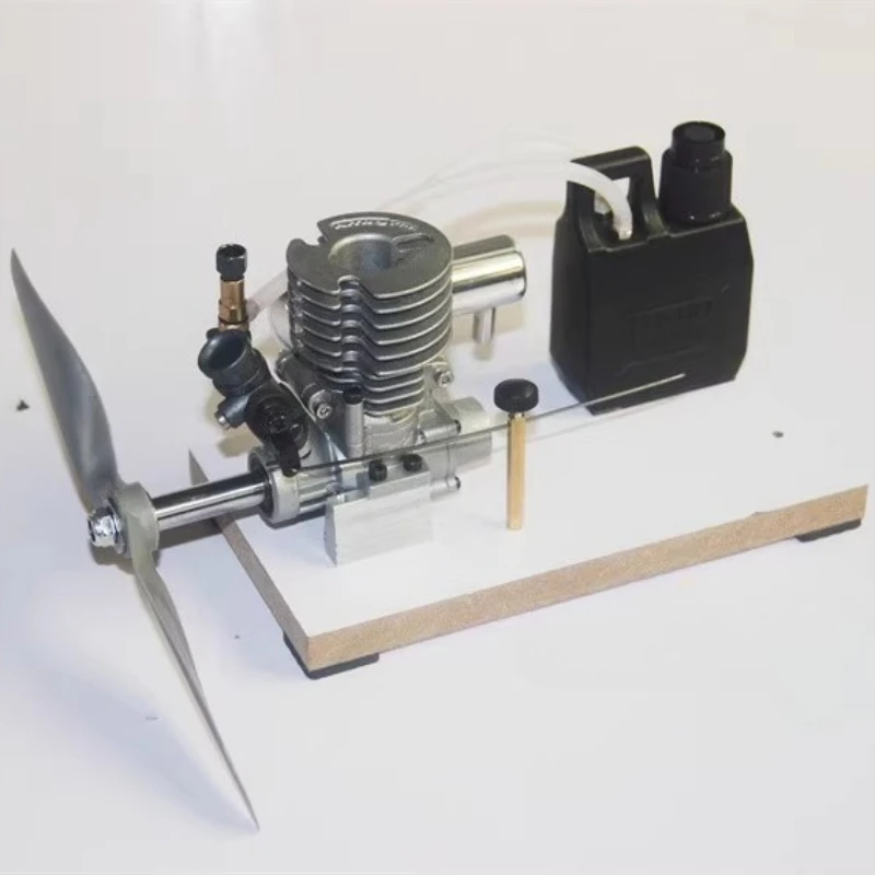 15 Level Airplane Methanol Engine Model Mini Engine with Starter Tank Exhaust and Propeller