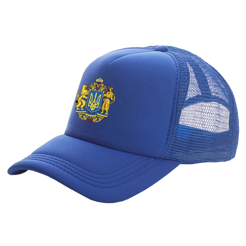 Ukraine Tryzub Trucker Cap Cool Men Ukrainian Hat Baseball Caps Summer Unisex Mesh Net Caps