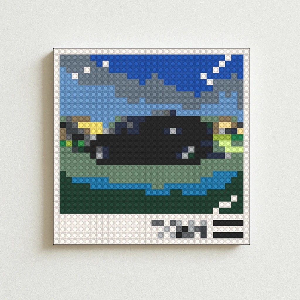 

Kendrick Lamar Good Kid, M.A.A.D City Album Cover DIY Pixel Mosaic Building Blocks Set Hip Hop Fans Music