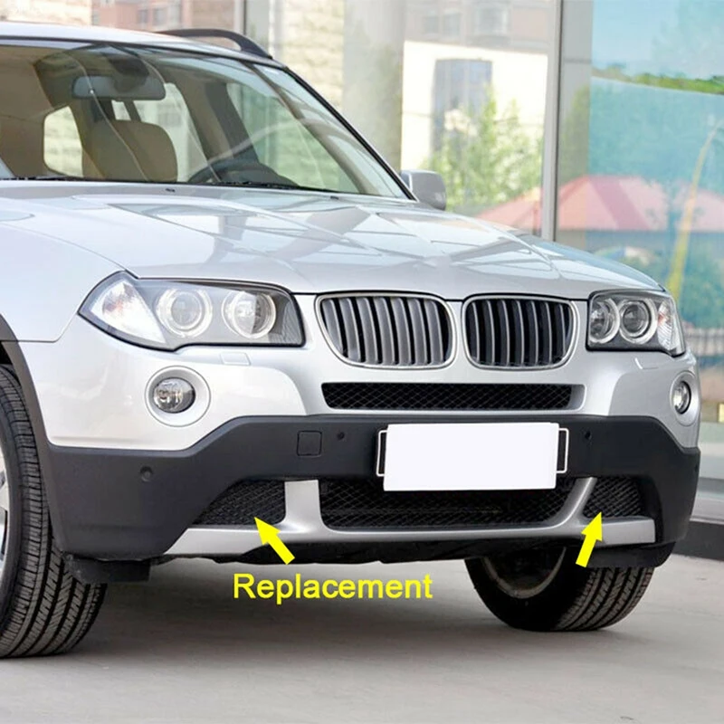 Front Bumper Grilles Lower Grill For 2007-2010 BMW X3 E83 Facelift 51113416205, 51113416206