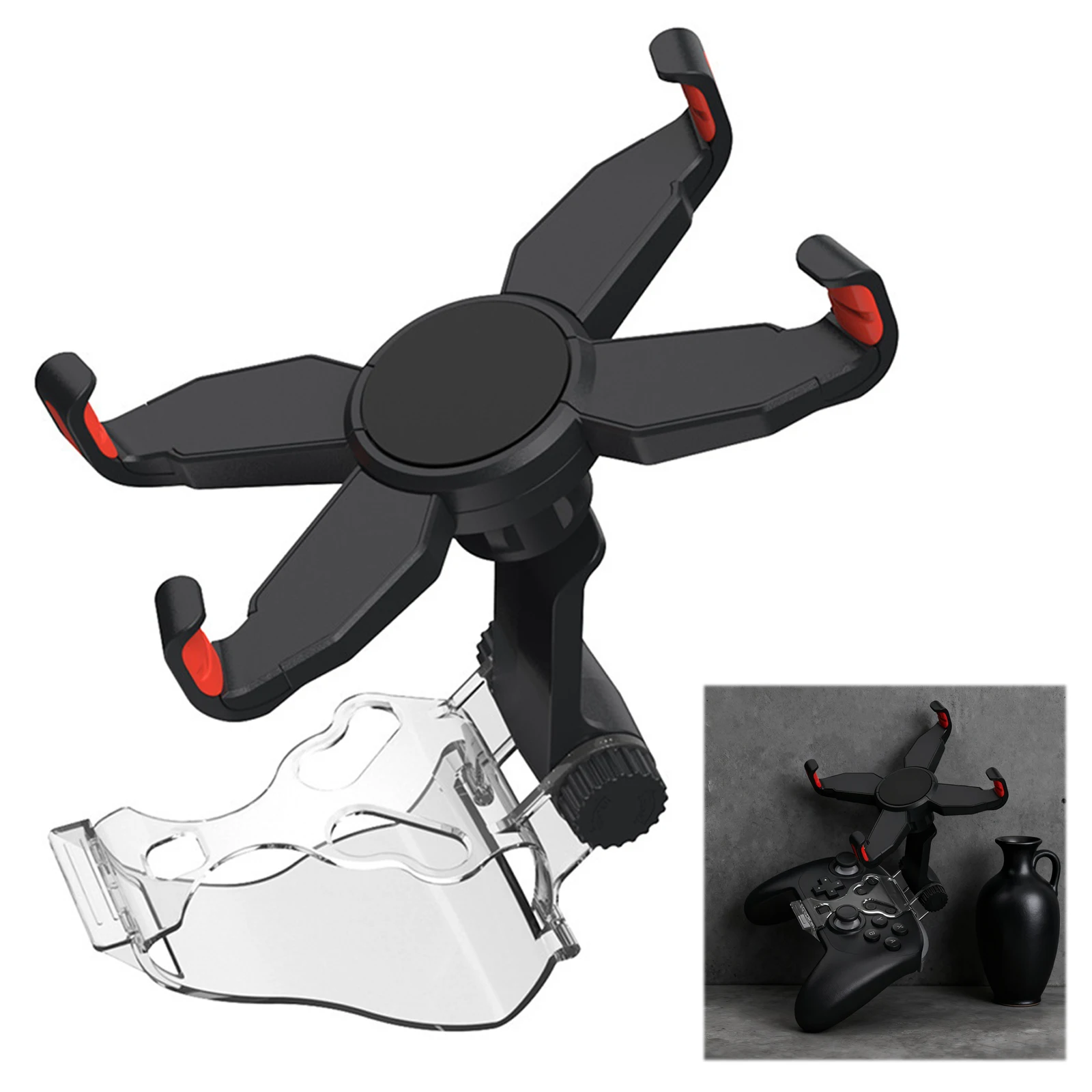 Für Schalter Pro Griff Halterung Gamepad Halterung Ständer X-Förmigen Griff Leichte Handy Klemme Ständer Gamepad Spiel Zubehör