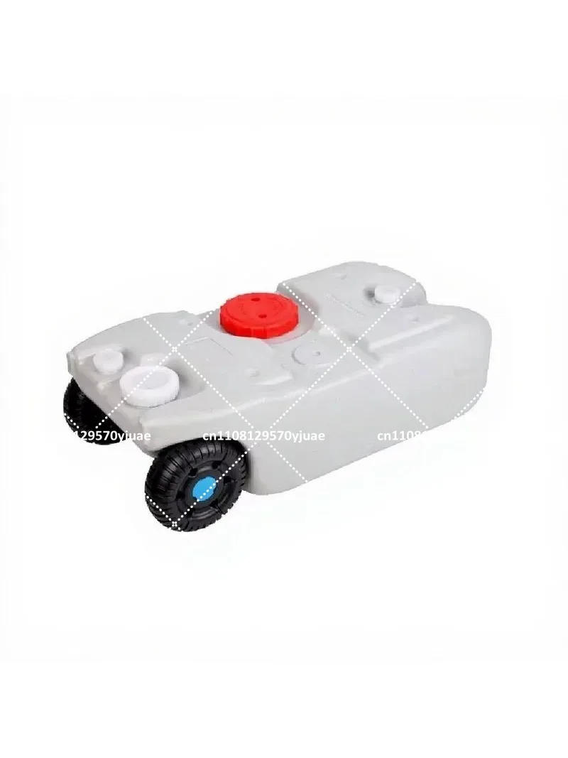 RV Camping Outdoor Wheeled Mobile Plastic Water Tank 25L 40L Portable Clear Water And Sewage Storage Box