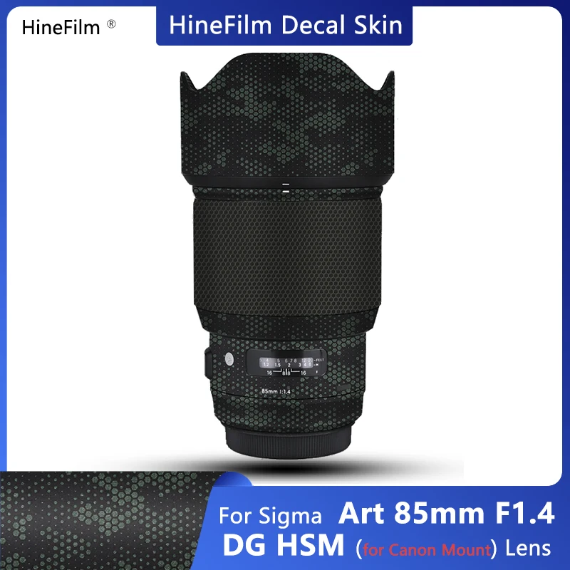 

Hinefilm Skin for Sigma 85 F1.4 EF mount Lens Decal Skin for Sigma 85mm f1.4 DG HSM Art Lens Sticker 85 1.4 Wrap Cover 85F1.4