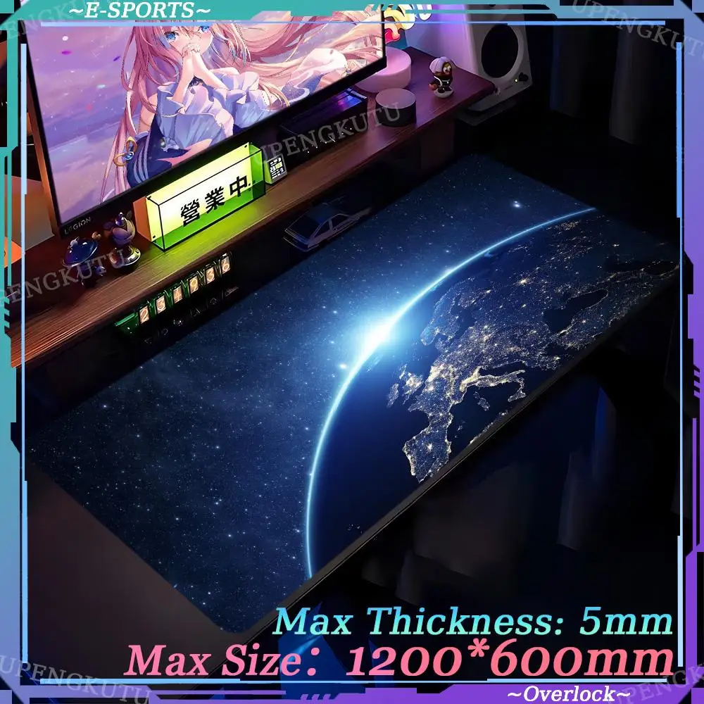 

s_space_art DIY gaming computer Pad 1200X600X5MM Oversized Gaming Computer gamers Desk mats Office accessories