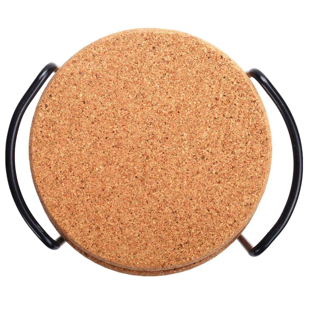 

DIDI Cork Coasters with Lip for Drinks Absorbent Thick Rustic Saucer with Holder Heat & Water Best Reusable Natural Round Coaste