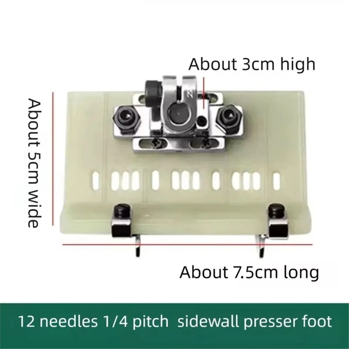 Adjustable -Stop Plastic Presser Foot 12 /13 Needles for Multi-Needle Waistband Elastic Sewing Machine 12 Needle