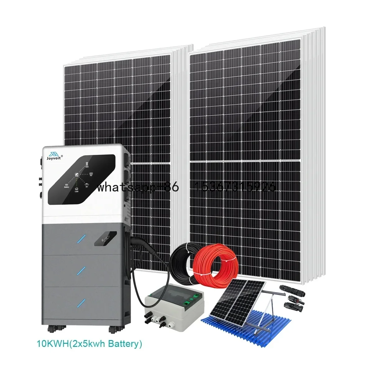 Removable EV Charger Solar System with Mono Half Panel MESS Micro Solar Energy Storage System for EV charger