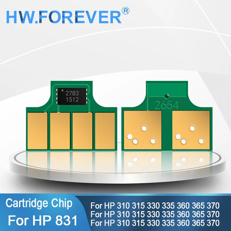 

Чип картриджа HP 831 для принтера HP Latex 310 315 330 335 360 365 370 375 560 570, одноразовые стабильные одноразовые чипы