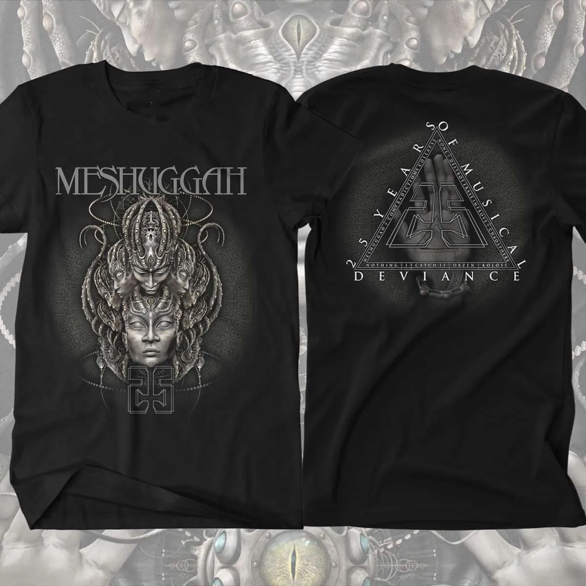 Meshuggah 25 Years Faces T-Shirt Gift For fan PP2000