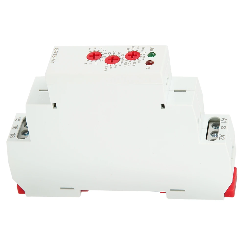 GRT8‑M1 Multifunctional Delay Time Relay with 10 Functions DIN Rail Mount AC 230V