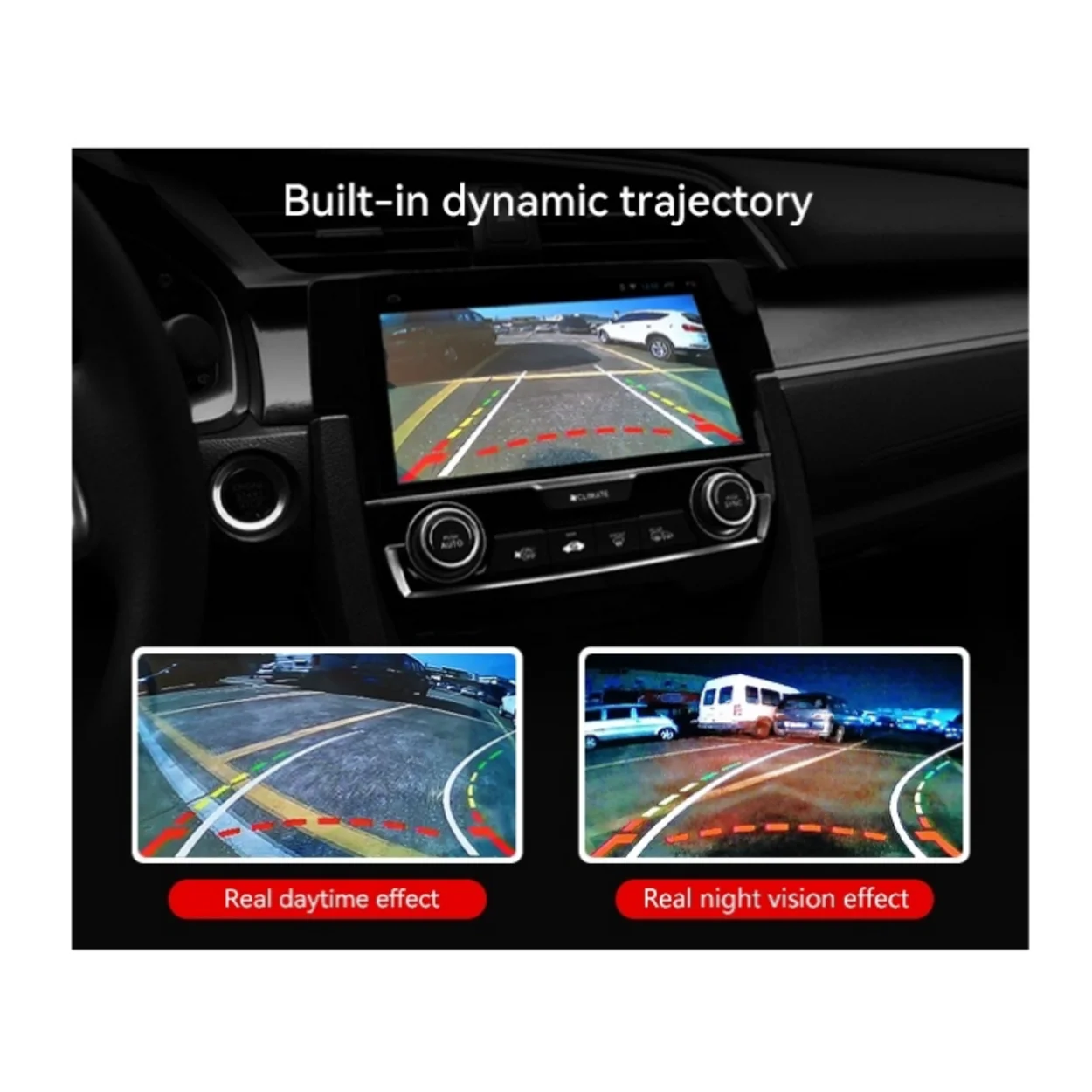 CareDrive CC980-AHD20 Super Groothoek Nachtzicht Reverse Auto Achteruitrijcamera Backup Universele Achter Parkeercamera voor Voertuig