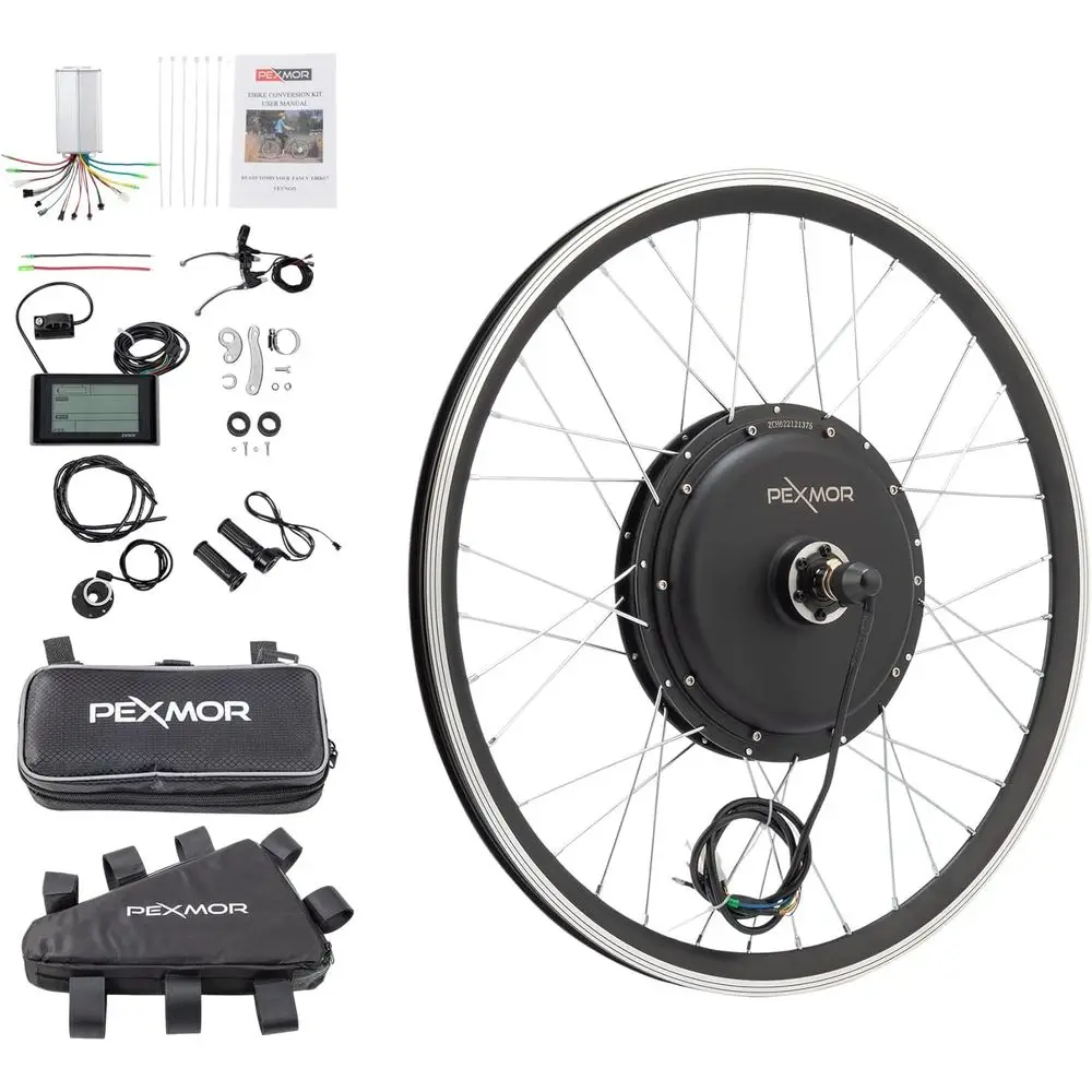 

20 Front Wheel Adult Electric Bike Conversion Kit, 36V 750W Hub Motor, 3-Speed Controller with PAS & LCD Display