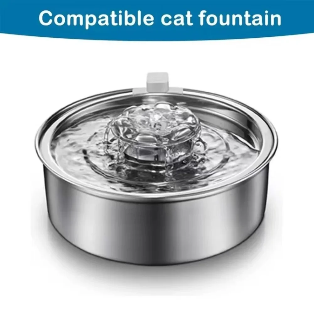 Cat Water Fountain Filters,Cat Fountain Replacement Filters for 2.0L/67oz Stainless Steel Pet Water Dispenser