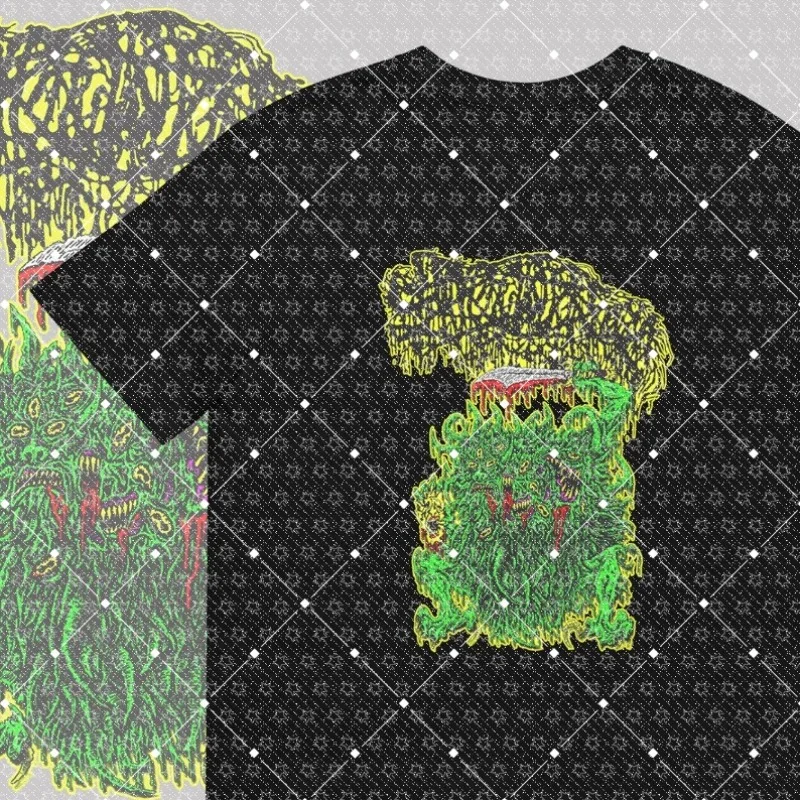 New Heavy Metal Series Band Support Short Sleeve Cotton Casual Fashion T-shirt Comfortable Surrounding T-shirt