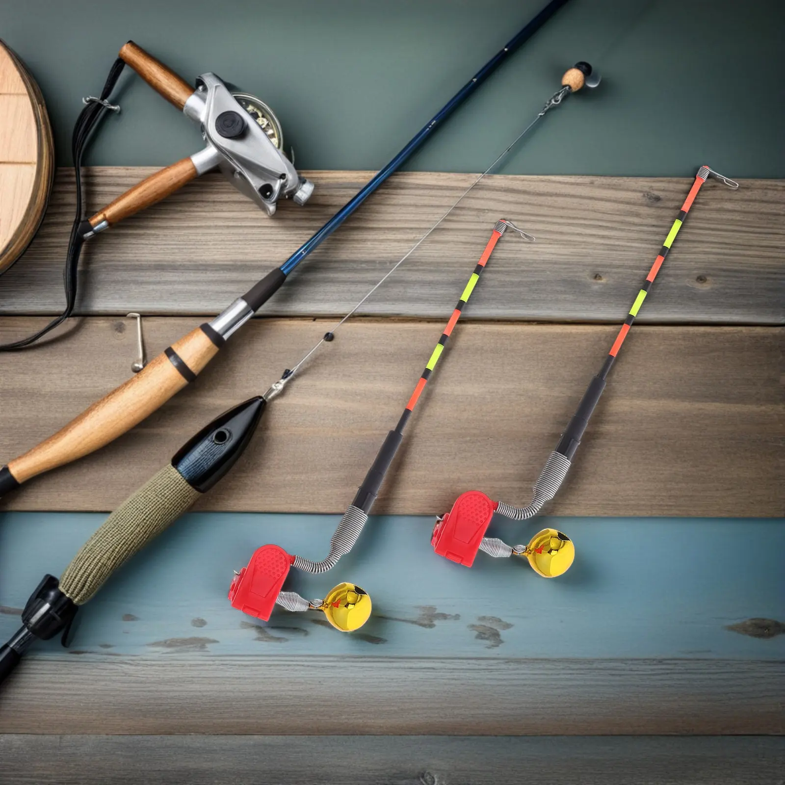 

Набор из 4 электронных сигнализаторов поклевки: светодиодные индикаторы для удилищ с подсветкой для дальнего заброса